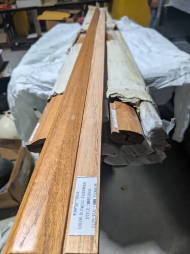 BURMESE TIGERWOOD HARDWOOD THRESHOLD / END MOLDING