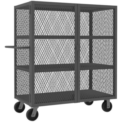 (1) WELDED MESH SECURITY CART
