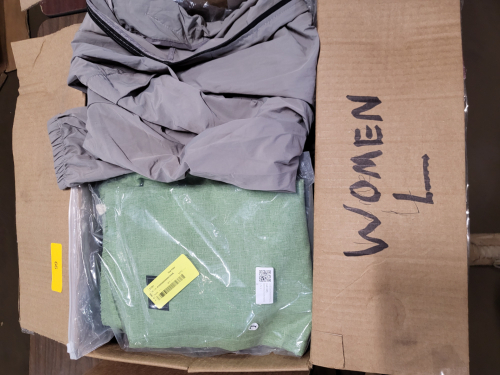 (1) BOX OF WOMEN'S CLOTHING