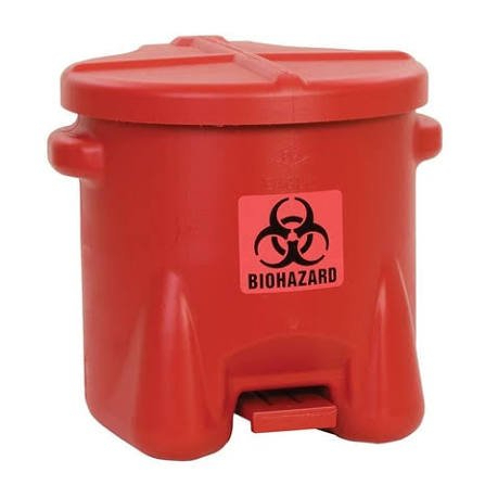 (1) BIOHAZARD WASTE CAN