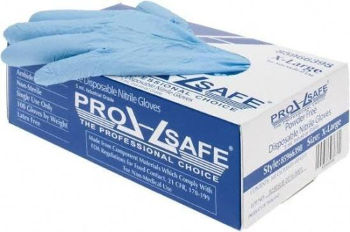(1) BOX OF (100) DISPOSABLE GLOVES
