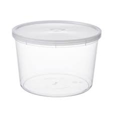 (1) BOX OF (50) CONTAINERS AND LIDS