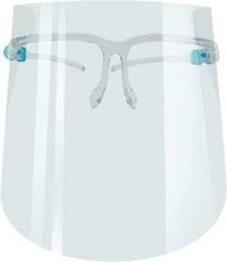 (1) CASE OF (20) FACE SHIELDS WITH GLASSES