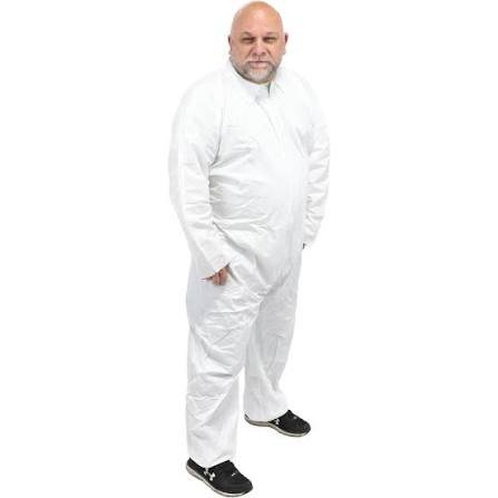 (1) BOX OF (25) NON-DISPOSABLE RAIN AND CHEMICAL COVERALLS