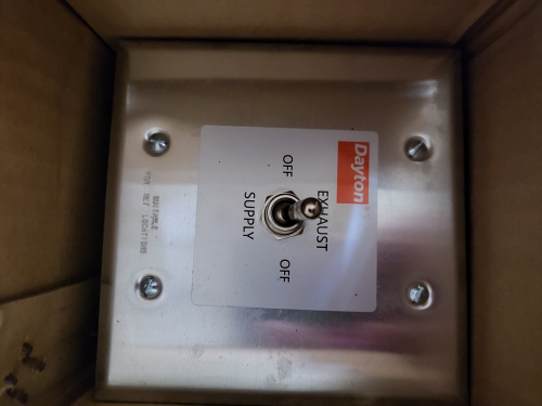 (1) EXHAUST SUPPLY SWITCH