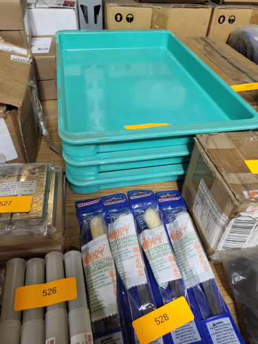 (3) FIBERGLASS TRAY