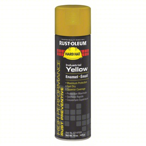 (6) YELLOW ENAMEL SPRAYPAINT