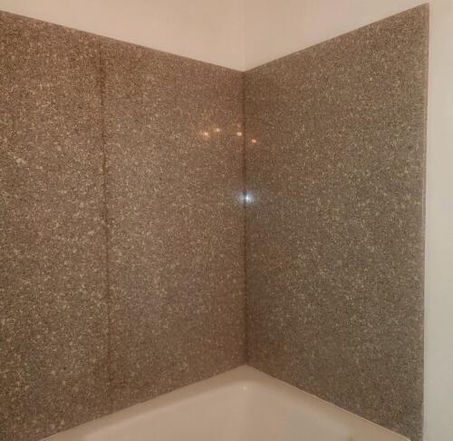 (4) 5' X 3' LARGE SPECKLED TUB/SHOWER GRANITE SURROUND