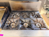 VULCAN 6-BURNER COMMERCIAL NATURAL GAS RANGE WITH CAST IRON OPEN-TOP BURNERS, HEAVY-DUTY CAST IRON GRATES, STAINLESS STEEL FRONT AND SIDES, REAR BACKSPLASH, AND STANDARD OVEN BASE WITH TWO INTERIOR OVEN RACKS - 3
