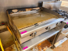 36" COMMERCIAL GAS GRIDDLE WITH FLAT STEEL COOKING SURFACE, THREE INDEPENDENT BURNER CONTROLS, STAINLESS STEEL FRONT, SIDE SPLASH GUARDS, REAR SPLASH GUARD, AND FRONT GREASE TROUGH. - 2