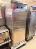 WINSTON CVAP COMMERCIAL HOLDING CABINET WITH STAINLESS STEEL CONSTRUCTION, DUAL FULL-SIZE CABINET SECTIONS, INDEPENDENT DOORS, ADJUSTABLE PAN SLIDES, ANALOG FOOD TEMPERATURE AND FOOD TEXTURE CONTROLS, DIGITAL TEMPERATURE DISPLAY, AND MOBILE CASTER BASE. - 2
