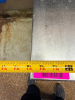 16" X 30" STAINLESS TABLE W/ 1" BACK SPLASH. - 2