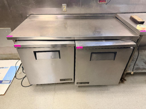 63" X 30" HEAVY DUTY STAINLESS TABLE.