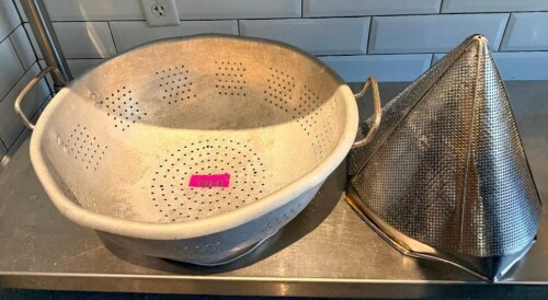 COLANDER AND CHINA CAP.