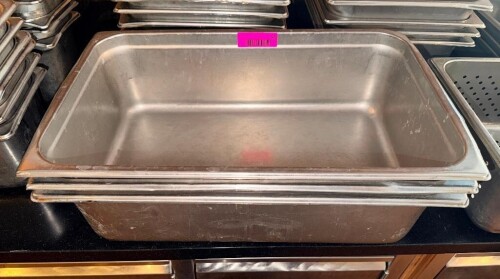 (3) FULL SIZE STAINLESS INSERTS.