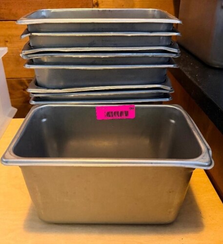 (9) 1/4 SIZE STAINLESS INSERTS