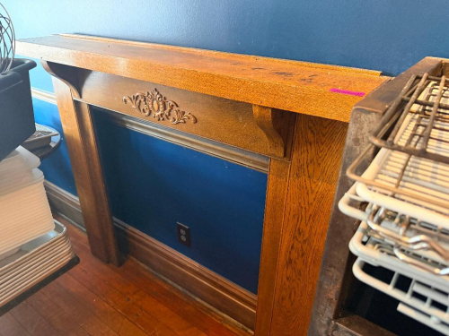 60" HARDWOOD FIREPLACE SURROUND W/ MANTEL