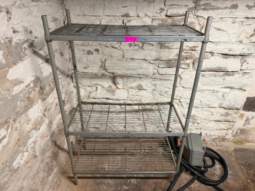 36" X 16" THREE TIER METAL SHELF