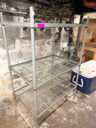 36" X 24" THREE TIER METAL SHELF