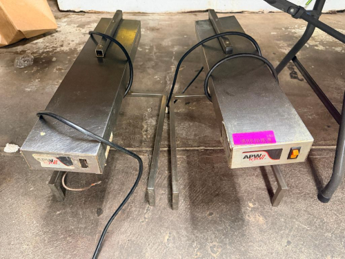 (2) TABLE TOP INFRA RED WARMERS.