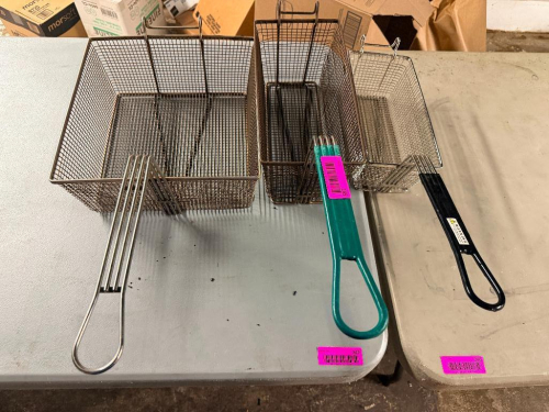 (3) ASSORTED FRY BASKETS.
