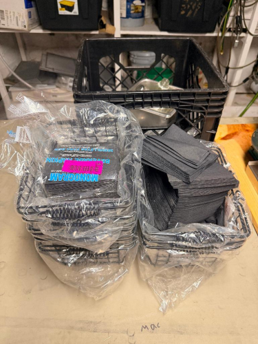 (10) BLACK WIRE TABLE CADDYS