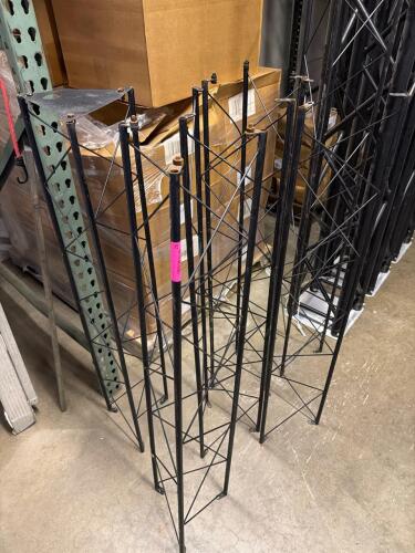 (1) ASSORTED LOT OF METAL DISPLAY STANDS
