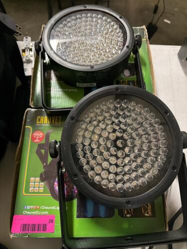 (2) CHAUVET SLIMPAR 56 LED PAR LIGHTS