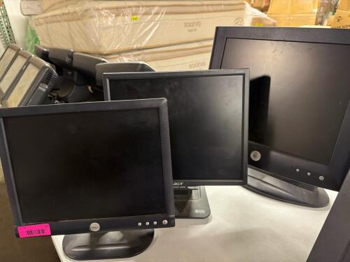 (3) COMPUTER MONITORS