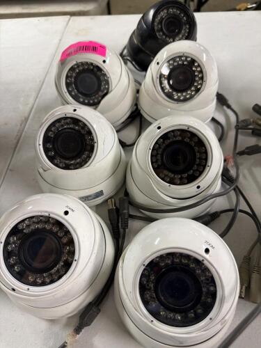 (7) DOME SECURITY CAMERAS