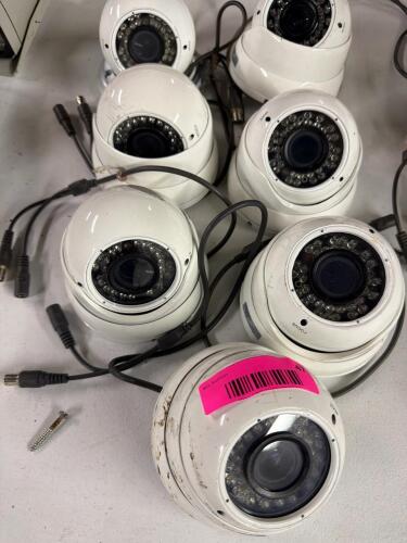 (7) DOME SECURITY CAMERAS