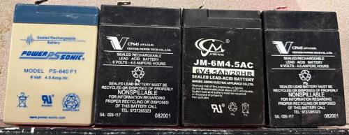 (4) SEALED RECHARGEABLE BATTERIES
