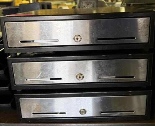 (3) CASH REGISTER DRAWERS WITH MONEY COMPARTMENT