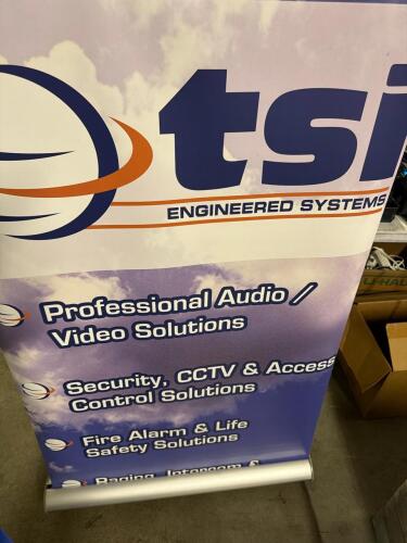 (1) PORTABLE DISPLAY/BANNER STAND