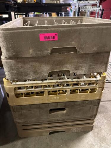(5) COMMERCIAL DISHWASHER RACKS