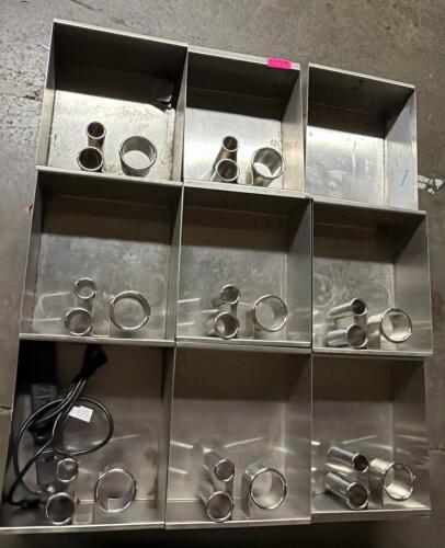 (1) STAINLESS STEEL GLASS RACK