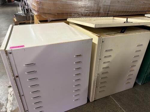 (2) METAL STORAGE CABINETS