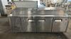 (1) USR COMMERCIAL THREE-DOOR REFRIGERATED PREP TABLE - 3