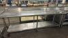 (1) SELECT STAINLESS STEEL WORK TABLE WITH UNDERSHELF AND BACKSPLASH