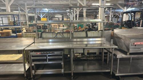 (1) SELECT STAINLESS STEEL EQUIPMENT STAND WITH HEATED HOLDING UNIT
