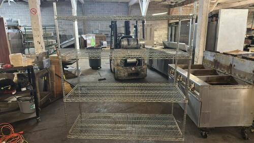 (1) COMMERCIAL WIRE SHELVING UNIT