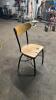 (8) WOOD RESTAURANT DINING CHAIR - 2