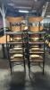 (8) WOOD RESTAURANT DINING CHAIR - 4