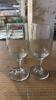 (36) STEMMED WINE GLASSES