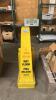 (1) ASSORTED LOT OF WET FLOOR CAUTION SIGNS