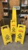(1) ASSORTED LOT OF WET FLOOR CAUTION SIGNS - 2