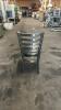(4) METAL RESTAURANT CHAIR - 3