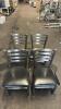 (4) METAL RESTAURANT CHAIR - 4