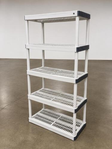 (1) 5 TIER PLASTIC SHELF