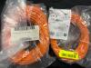 (2) IFM EFECTOR EVF1073 M12 4-PIN SENSOR/ACTUATOR CABLE ASSEMBLIES &ndash; ORANGE